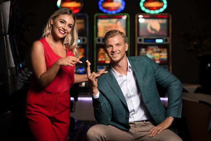 Pemain menikmati pengalaman live dealer poker online dengan fitur chat interaktif
